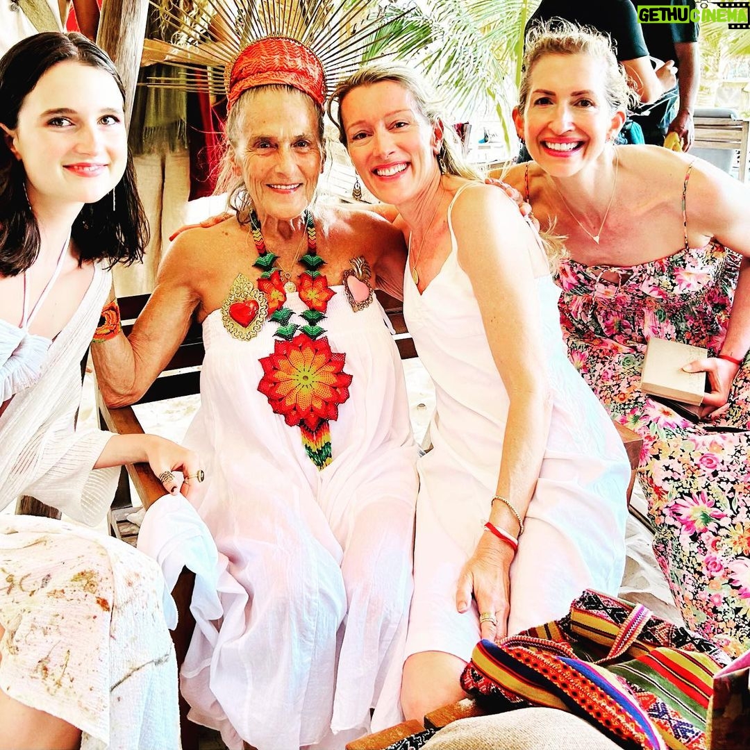Alysia Reiner Instagram - This is @gurmukh108. Please join me in wishing her a happy 80th birthday! Here is to 80 more! If anyone could live to 160, she is the one!!! She is Liv’s spiritual godmomma, but really she is mine too. I went to Telum this weekend to celebrate her magic and the blessing of her 80 years. She fed us cake from her hands, and we covered her in rose petals. She is what GOD - MOM means to me - she teaches me about what it means to be spiritual and human, a momma and a deeply imperfect but Devine connected soul living on this planet at this time. She is stunningly beautiful inside and out and inspires me with her inner and outer radiance and beauty and EVERY TIME I AM WITH HER I LEARN AND GROW. EVERY TIME. She teaches me about aging blissfully - not gracefully - BLISSFULLY! She is a wonder and wanderer - she travels and adventures and teaches all over the world, at 80!! She is a community builder, she is an orphanage builder, she is a soul builder. She never wants to be a Guru, but she has helped COUNTLESS souls. She creates a family of friends I love beyond words. I am so grateful to her extraordinary beloved blood family for sharing her with us all, i love them so! She is pure love. She is a healer. She is magic. Thank you Gurmukh for being in our lives, for being the light. For carrying the light. I love you to infinity. Tulum, México