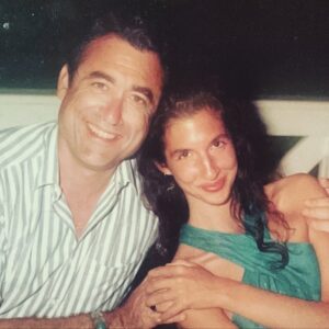 Alysia Reiner Instagram - This is my Daddy. It’s his birthday today & I really miss him. 
Grief brings up grief. Exponentially.
I wish love to all who are grieving. Today and every day. 
May we all feel safe to feel & heal.

Today my puppy’s soft tongue, my husbands hand on my arm, my daughters love notes, & the sun on the trees feed my soul & comfort my broken heart. I wish you all simple comforts. 

You are loved you are loved you are loved you are loved. You are not too much or too hard to love, you are worthy & enough.