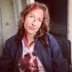 Alysia Reiner Instagram - Happy Bloody Halloween. Embrace the dark. Have fun. Be safe. *** I can’t say what show this is from yet but it was so freaking fun learning to fight & getting bloody! #halloween #specialeffects #specialeffectsmakeup #bloody #bloodymakeup