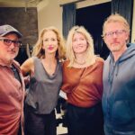 Alysia Reiner Instagram - I have such a huge artist crush on @sharonhorgan, feel so lucky to be working on a show created by her & @jeffsastrof & so excited she came across the pond so we got to finally meet her!! If you haven’t seen @badsisterstv I’m jealous bc you are in for such a treat…And that finale…. I thank my lucky @starz 😉 (Also to pretend to be in love with Greg Kinnear every day on set is not too sucky.) @shiningvalestarz #wcw #womencrushwednesday #womencrushingitwednesday #starz #shiningvale #shiningvalestarz Warner Bros Studios