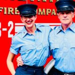 Alysia Reiner Instagram - I never in a billion years thought I would BE IN A PARADE. I never thought I would post about being a volunteer fire fighter. I never thought (vegetarian that I am) I would help serve 100s of hot dogs. And yet…. I am profoundly grateful every day to be part of this company. This team. This group of extraordinary humans who volunteer their time, service and lives to help people. They inspire me EVERY DAY. Thank you every member of @saltairevolunteerfirecompany i am grateful to you all, and to be a member. Do things that change you. Do things that grow you. Do things that SCARE YOU. On TV I’m #agentdeever of #dodc #damagecontrol IRL i want to do things that are about controlling or minimizing the damage we do to the planet, to each other, to ourselves. Join me. #service #firefighter #firefighters #volunteer #volunteerfirefighter #msmarvel #marvel #agentdeever #dodc #volunteerspirit #giveyourbest Fire Island, New York