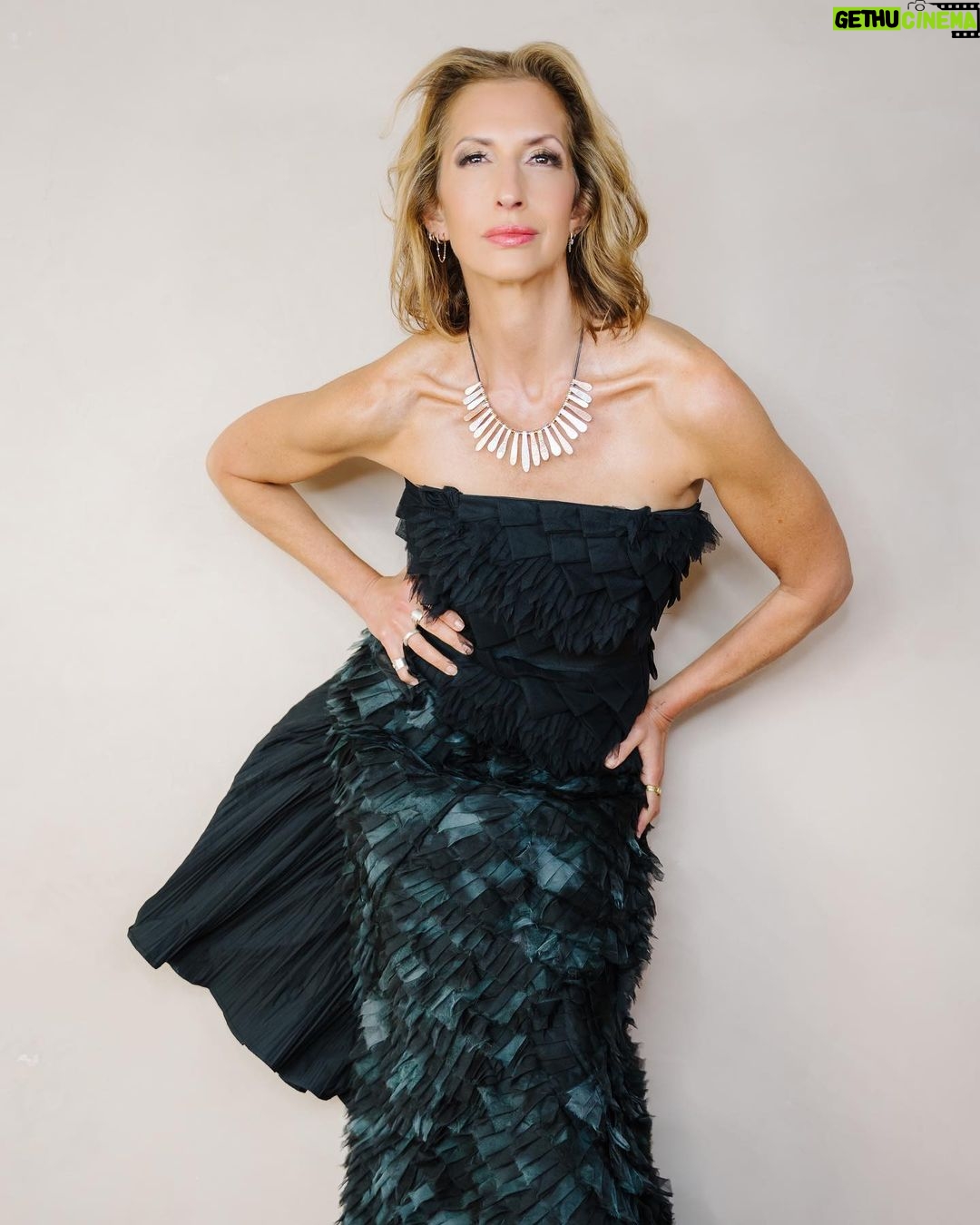 Alysia Reiner Instagram - Power & radiance. Alysia Reiner in the Dissent II Necklace. ✨A limited number are available at gabymossdesigns.com. 20% of profits benefit @abortionfunds ✨ Necklace and rings by @gabymossdesigns Model: @alysiareiner Photographer: @cindytrinh.photo Make up Artist: @lookshoshana Hair Stylist: @jimenamuanyc Production: @ali_gramz Gown by @shoplahive #Dissent #DissentNecklace #ReproductiveRights