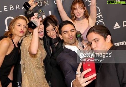 Alysia Reiner Instagram - About last night…Thank you @criticschoice for the best reason ever to have a @msmarvelofficial family reunion. I could not be more thrilled to be part of this bunch of spectacularly talented gorgeous and GOOD HUMANS. Thank you @sanaamanat622 for your brilliant brain that created Kamala, this gorgeous world & welcoming me into this family. Thank you @marvelstudios @disneyplus @victoriaalonso76 @kevinfeigemarvelstudios for making it!! It was so magical meeting so many heros ( @thejameshong !!), my actor girlcrush @zchao & being inspired by so much incredible art. Thank you dream team Cinderella squad: @antonmakeup @jinbanghair @juleswstylist_ @tomford @albertoparadajewelry @paumelosangeles @abelita_pr Also is it just me or do I look like I’m a vampire in the last picture?? #criticschoiceawards #bestensemblecast #familyreunion #girlcrush #actorcrush #dreamcometrue❤️ #goodisnotathingyouareitsathingyoudo Critic's Choice Movie Awards
