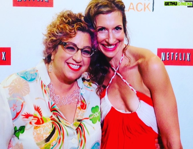 Alysia Reiner Instagram - 10 years ago today, this 🦄 @ijnej , brought a whole lot of magical humans together to create something life-changing for me and countless others. I miss playing with them every day - both on screen and off. I made forever friends. Jenji taught me that you can make art that entertains, makes people laugh and cry and feel and scream at the television, and also changes the world. The way the we see our incarcerated population, trans folks & our LGBTQ+ community EVOLVED & I will forever be grateful to have been part of that story telling that created more love, compassion & acceptance. And yes we are still fighting for the equality & change 1000 other ways. It’s what I want to do for the rest of my life – tell stories that entertain & also grow us all. Thank you @oitnb & all our INCREDIBLE FANS !! Tooooo many photos to include but these are : Season 1 premiere party, season 1 premiere in my living room, Danielle’s premiere on Broadway, celebrating @wpa_nyc , beloved @lavernecox teaching me to pose w us in fire island , & @victoryvague brilliant fan art . Y’all I would cell block with you anytime. Litchfield Penitentiary