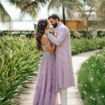 Amala Paul Instagram - Two souls , one destiny, walking hand-in-hand with my divine feminine, for the rest of this lifetime. 💜🪬💫 #married #twinflame Photography & films @magicmotionmedia Outfit ~ @t.and.msignature Jewellery ~ @m.o.dsignature Hair ~ @akshatahonawar Makeup ~ @unnips Events ~ @simevents.in @4_seasonsevents Grand Hyatt Kochi Bolgatty