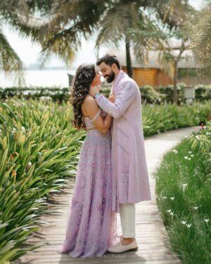 Amala Paul Instagram - Two souls , one destiny, walking hand-in-hand with my divine feminine, for the rest of this lifetime. 💜🪬💫 #married #twinflame 

Photography & films @magicmotionmedia 
Outfit ~ @t.and.msignature 
Jewellery ~ @m.o.dsignature 
Hair ~ @akshatahonawar 
Makeup ~ @unnips 
Events ~ @simevents.in @4_seasonsevents