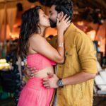 Amala Paul Instagram - From the party where it all began to celebrating a lifetime together - our love story unfolds. 💞✨🪬 #lovestory #engagedlife #godspeed
