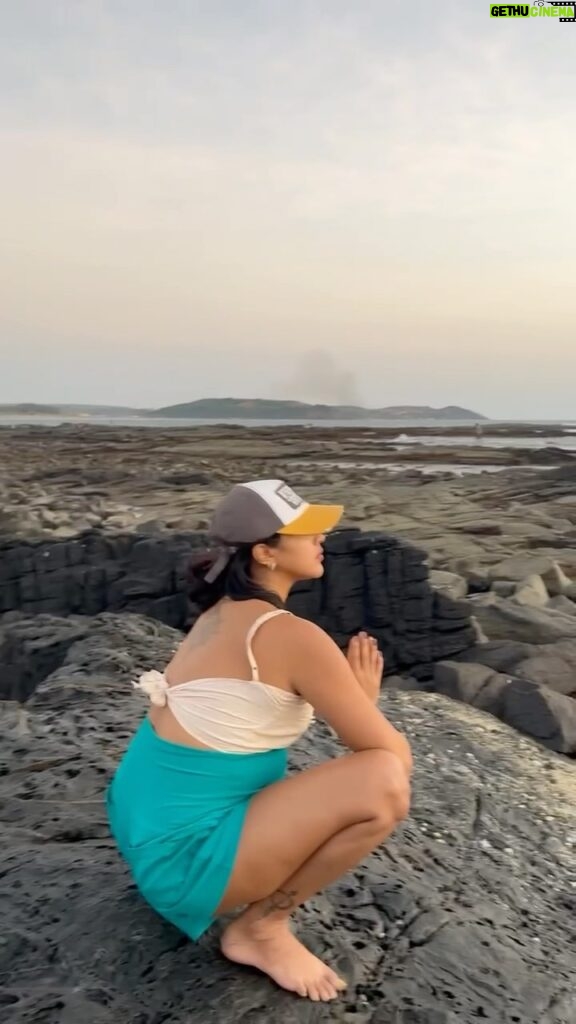 Amala Paul Instagram - Embracing the beauty of Malasana during pregnancy! This squatting magic has been my go-to for pelvic power and happy vibes. ✨🧿🙏🏼🤰💪🪬 Long beach walks, barefoot, and catching the sunset have been my best cure for pregnancy Nausea. It’s a miracle healing when my feet touch the sand and salty water. ‼Disclaimer ‼Consult with your doctor before doing this pose! 🎥 @j_desaii best husband and bestest friend who carefully watches my steps without stopping me from being in my flow. #blessed . . ##pregnancyyoga #prenatalyoga #mumtobe #birthpreparation #pregnancywithstyle #meditation #instagood #fyp #viral #trending #reels #instagood #instadaily #insta #wellness #wellbeing #pregnancyfitness #pregnancyjourney #yogaeveryday #yogapractice #pregnantbelly #pregnancyisbeautiful