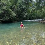 Amala Paul Instagram - Dancing in nature's symphony, where raindrops and waterfalls collide. 🌧️💦🌸 #RainyJungleDays #WaterfallWonders #NatureEnchantment #junglelove #monsoonmagic Goa