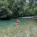 Amala Paul Instagram - Dancing in nature's symphony, where raindrops and waterfalls collide. 🌧️💦🌸 #RainyJungleDays #WaterfallWonders #NatureEnchantment #junglelove #monsoonmagic Goa