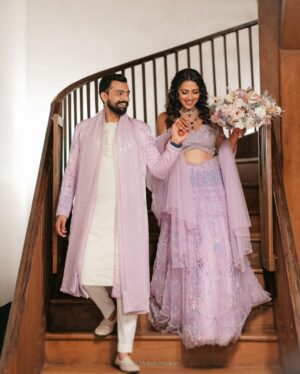 Amala Paul Instagram - Celebrating the love & grace that brought us together… #Married to my divine masculine… Seeking your love and blessings 💫💖💖💖🪬 
#sacredunion

Photography & films ~ @magicmotionmedia 
Outfit ~ @t.and.msignature 
Jewellery ~ @m.o.dsignature 
Hair ~ @akshatahonawar 
Makeup ~ @unnips 
Events ~ @simevents.in @4_seasonsevents
Bouquet ~ @florita_floral