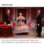 Amanda Jane Cooper Instagram - We’re a @nytimes Critics Pick! “A charmer of a revival”, “this musical confection is a luridly entertaining tale”…and more! Deeply grateful to be in this wonderful company of *brilliant* artists that bring our city some much-needed joy each night. What a time. We can’t wait to see you there. THE STREETS OF NEW YORK at @irish_rep runs through January 30th. #hoopskirt Photo by @carolroseggphoto NY Times