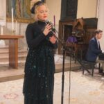Amanda Jane Cooper Instagram - Concert season! Honored to sing for @cityrelief with @brandnewnyla, @louisjfernandez & The Bobby Lewis Ensemble. Swipe for gloryyy and a surprise visitor. Accompaniment by @elisauerkraut “Daughter of The King” by @jamiegraceh Jewelry by @marrincostellojewelry Maternity sparkles by @nuuly New York, New York