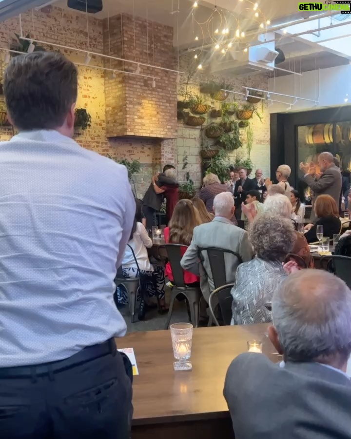 Amanda Jane Cooper Instagram - Incredible night honoring Barbara Mackenzie-Wood, our life changing acting teacher. After 37 epic years at @cmudrama, she retired this spring. A legend. We teared up to an amazing tribute by @zacharyquinto, were serenaded by @laharrington, celebrated with fellow Tartans & raised funds for @irondaleensemble - her theatre company here in Brooklyn. Thank you for your fire and passion and friendship Barbara!! We really love you. @bmacwood Swipe to meet Bubbles, @joemanganiello’s adorbs and sassy chihuahua. 🐕 Jewelry by @marrincostellojewelry Irondale Ensemble Project