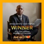 Amanda Jane Cooper Instagram - ‘Til the last note!! CONGRATULATIONS @bryancartermusic: TONY WINNER!! Completely ecstatic for you friend!! You gorgeous orchestrations for @somelikeithotmusical are a glorious display of your gifts and the many years of hard work, perseverance, divine brilliance and belief. We love you!! Congratulations also to the amazing @crosenmusic! What a team you are. Thinking of all the incredible theatre makers tonight. And @missadriannahicks who just slayyyed the live performance! Because I gotta: check out episode 26 with very special guest, the starry Sugar Cane @missadriannahicks on A Time to Live on @applepodcasts, @spotify, @audible, @iheartradio & more! @thetonyawards 🗽 Jewelry by @marrincostellojewelry New York, New York