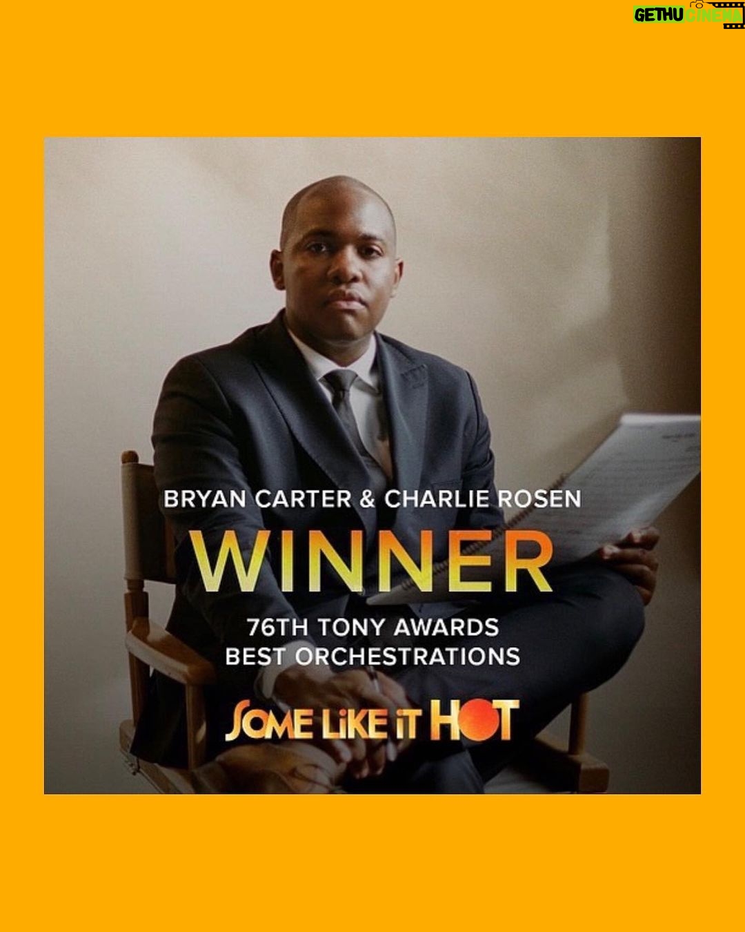 Amanda Jane Cooper Instagram - ‘Til the last note!! CONGRATULATIONS @bryancartermusic: TONY WINNER!! Completely ecstatic for you friend!! You gorgeous orchestrations for @somelikeithotmusical are a glorious display of your gifts and the many years of hard work, perseverance, divine brilliance and belief. We love you!! Congratulations also to the amazing @crosenmusic! What a team you are. Thinking of all the incredible theatre makers tonight. And @missadriannahicks who just slayyyed the live performance! Because I gotta: check out episode 26 with very special guest, the starry Sugar Cane @missadriannahicks on A Time to Live on @applepodcasts, @spotify, @audible, @iheartradio & more! @thetonyawards 🗽 Jewelry by @marrincostellojewelry New York, New York