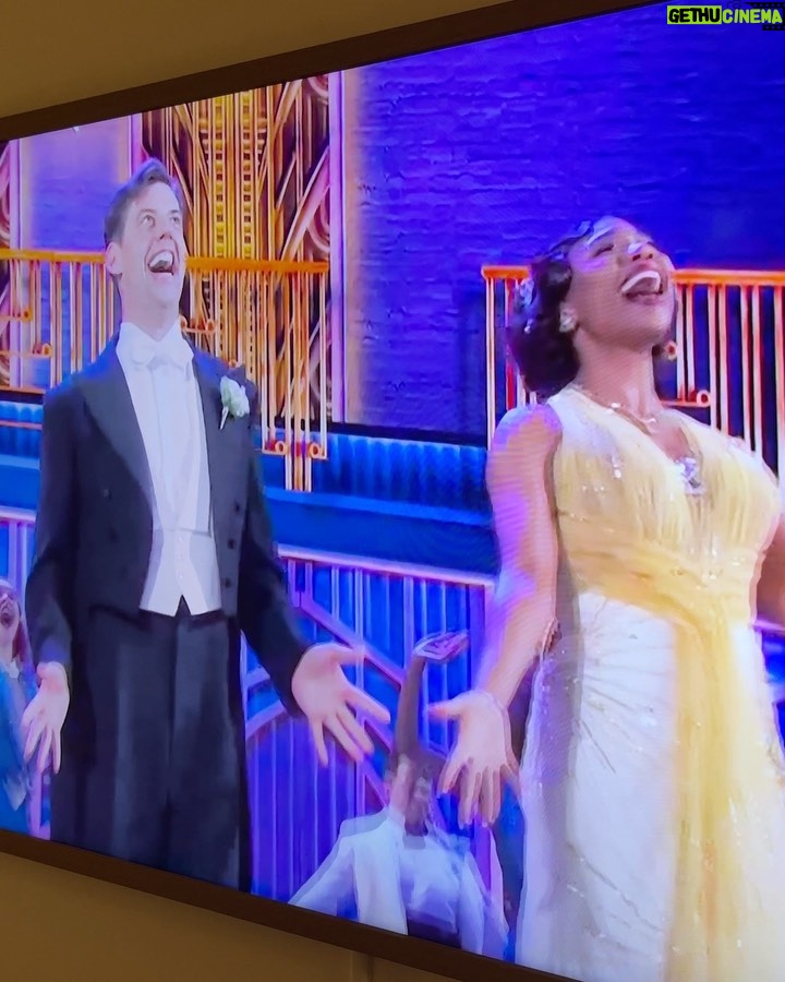 Amanda Jane Cooper Instagram - ‘Til the last note!! CONGRATULATIONS @bryancartermusic: TONY WINNER!! Completely ecstatic for you friend!! You gorgeous orchestrations for @somelikeithotmusical are a glorious display of your gifts and the many years of hard work, perseverance, divine brilliance and belief. We love you!! Congratulations also to the amazing @crosenmusic! What a team you are. Thinking of all the incredible theatre makers tonight. And @missadriannahicks who just slayyyed the live performance! Because I gotta: check out episode 26 with very special guest, the starry Sugar Cane @missadriannahicks on A Time to Live on @applepodcasts, @spotify, @audible, @iheartradio & more! @thetonyawards 🗽 Jewelry by @marrincostellojewelry New York, New York