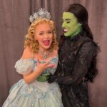 Amanda Jane Cooper Instagram - September 9th, 2023 with @maryspacekate on Broadway! 7 years after we bubbled and broomed up together on the National Tour. MK is so darn special. We grew up 20 minutes away from each other with mutual friends in PA, but @wicked_musical is what brought us together. She is generous, genuine & powerful on stage and off. To see the evolution of her Elphaba (and to be her friend irl)…just wow!! Playing together after we’d both grown and changed for good…a gift. Learning from her fashun…blessed. Don’t miss MK’s episode on my new podcast A TIME TO LIVE. Episode 17. Link where you think it is. 😏 Love you MK!! 💚 #Happy20thAnniversaryWicked #Wicked20 WICKED The Musical