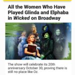 Amanda Jane Cooper Instagram - We have been changed for good. Thank you for this feature, @playbill. Always has been and always will be an honor. So much love for every one of these ladies! @wicked_musical 💚🫧 Photos by Joan Marcus One of my fav shots with THEE @jackieburnsnyc, my first Elphie in 2011 on the Emerald City Tour and my first Elphie on Broadway in 2017. A legend she is! 🥹 Playbill