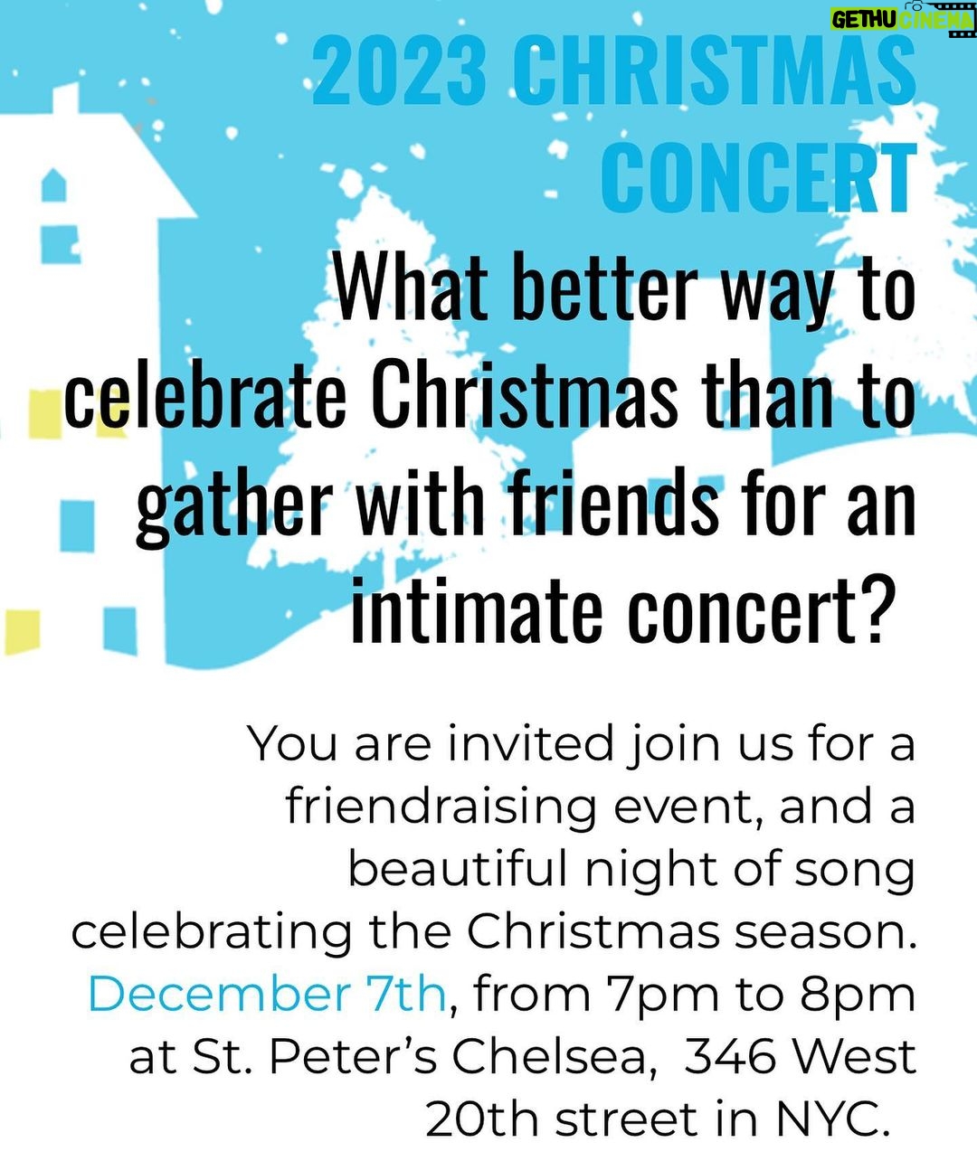Amanda Jane Cooper Instagram - Tonight! ❄️ We’re celebrating @cityrelief through song. Performances by @brandnewnyla, The Bobby Lewis Ensemble & yours truly. Tickets are free! City Relief is a mobile pop-up that provides hot meals, supplies, and community to people experiencing homelessness & poverty in NJ + NY. I’ve had the opportunity to see firsthand the amazing ways they love people. It’s going to be a special night! Thursday, December 7th 7pm to 8pm St. Peter's Chelsea 346 West 20th Street ❄️🎄🎤 New York, New York