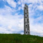 Amanda Righetti Instagram - The Tower of Voices stands 93-feet tall holding 40 wind chimes honoring the passengers and crew of United Flight 93. A haunting and humbling memorial. #neverforget #flight93 #towerofvoices #911 Tower of Voices - Flight 93 Memorial