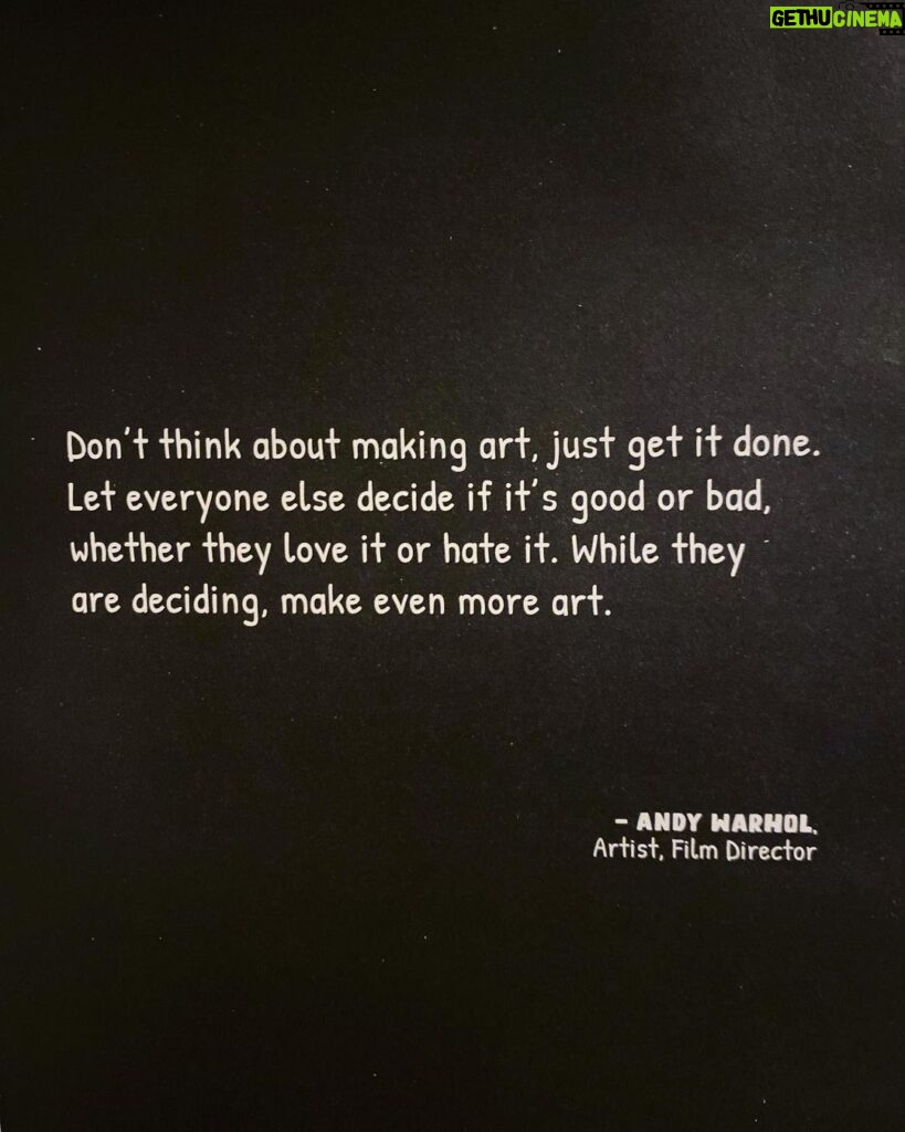 Amanda Righetti Instagram - Just get it done #art #warhol #wednesdaywisdom