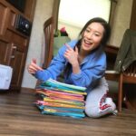 Amanda Zhou Instagram – It’s been a colourful one.
Last day on #spinningoutnetflix 
#actorslife #writerslife #productionlife