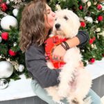 Amber Frank Instagram - One of the best gifts I got this year was getting to be your foster mommy and find you a forever home. I like to believe my baby Elvis sent you to me 🤍 Merry Christmas!