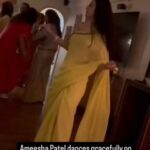 Ameesha Patel Instagram - Posted @withregram • @realbollywoodhungama @ameeshapatel9 looks stunning in that yellow saree. We definitely took some fashion notes from this wholesome look. 🤩