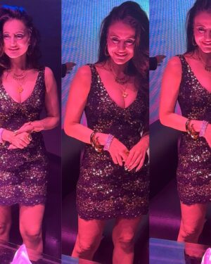 Ameesha Patel Instagram - THAILAND— PATTAYA—- About last nites Event —- club opening with my lovely friend @arbaazkhanofficial 
Dressed by n wearing @rockystarofficial n @rockystar100