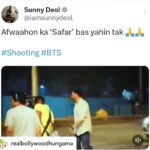 Ameesha Patel Instagram – Posted @withregram • @realbollywoodhungama Sunny Deol assures fans there’s nothing to worry about as the video showing him in a disoriented intoxicated state is only part of a shoot!

We wonder if he is returning as the alcoholic lawyer from Damini in a potential sequel
@iamsunnydeol