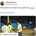 Ameesha Patel Instagram - Posted @withregram • @realbollywoodhungama Sunny Deol assures fans there's nothing to worry about as the video showing him in a disoriented intoxicated state is only part of a shoot! We wonder if he is returning as the alcoholic lawyer from Damini in a potential sequel @iamsunnydeol
