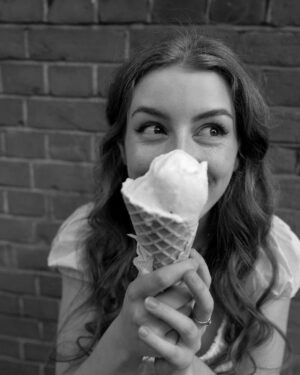 Amelia Gething Instagram - Well well well, what have we here? I believe it is a girl in her manic pixie cottagecore dream girl phase. Constantly wanting to just frolic around in long skirts with picnic baskets and squirrels 🐿️ (sadly, I have nilly a picnic basket or a furry friend in these photos but boy oh boy do I wish I did). I’m always on the search for others like myself, are there any manic pixie girls out there? Some fairy-core fellas? Bi girls that only date ‘golden retriever energy’ gamers? Or even some haunted house girlies perhaps? 👻🦇 Maybe we could start a cult together where we speak exclusively in lyrics by Sufjan Stevens, Mitski and Lana Del Ray? Maybe I’m getting ahead of myself … or maybe, just maybe, I’m onto something. 🧚🏼‍♂️🍦🌳 
Anyway, please enjoy these shots taken by the lovely @freddie_pearson @shotbyfrederick