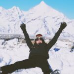 Amelia Gething Instagram – Toblerone irl Matterhorn Glacier Paradise 3883m