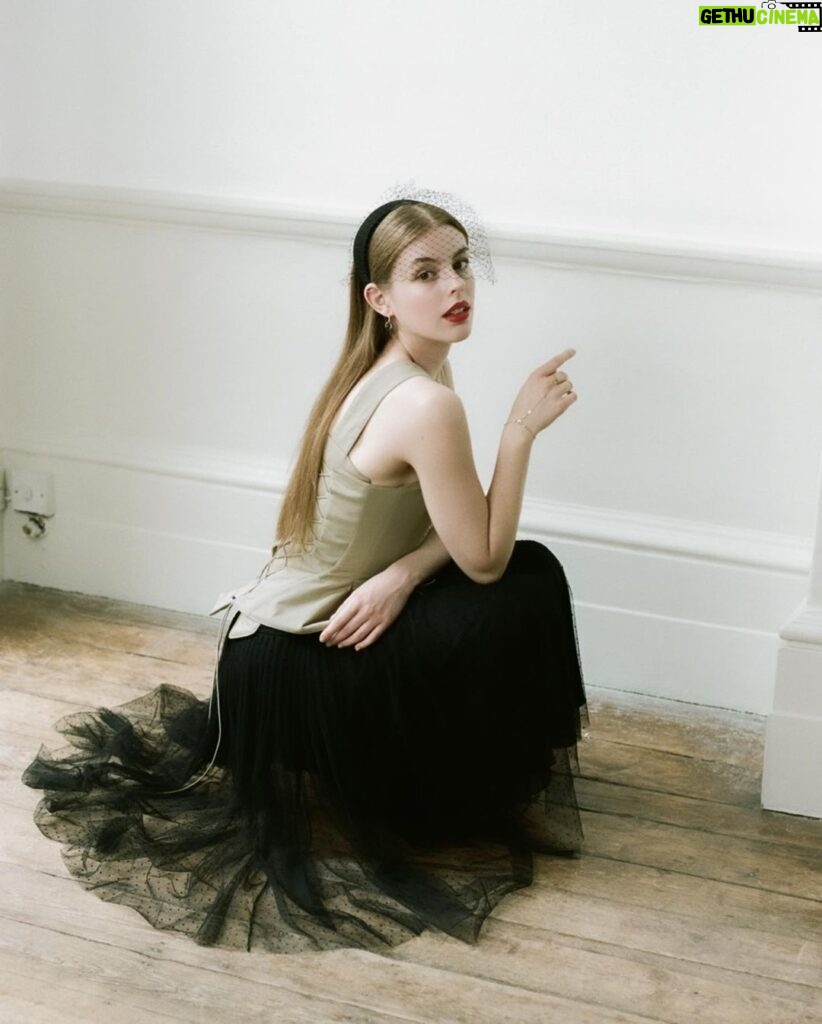 Amelia Gething Instagram - Outtakes with Dior 🖤 📸 : @stellamorais_ shot on film 🎞 👗 : @shellyvella @dior 💄 : @nickyweir_m_up 💇🏼‍♀️ : @shukeelhair
