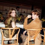 Amelia Gething Instagram – Thank you so much @dior for a lovely Christmas dinner 🤎 I’ll never fir-get this tree-mendous evening! 🎄☃️🧣 Claridge’s