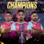Amitabh Bachchan Instagram - CHAMPIONS CHAMPIONS CHAMPIONS .. !!!! JAIPUR PINK PANTHERS CHAMPIONS 🏆 🥇 🏅 Abhishek you are a CHAMPION !! YOU PLAY SILENTLY, with dedication and resolve, amidst biast criticism .. AND THEN YOU WIN .. !!! So so proud of you .. 👏 🥰 💛 🥲 ✌️ ❤️ 👏 🥰 Panther boys .. Agnipath Agnipath Agnipath .. !!! गर्व स्नेह और आभार , बधाई बधाई बधाई !!!!!