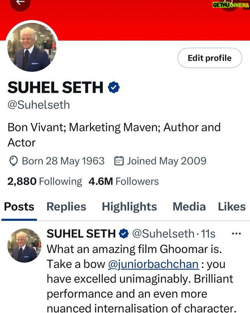 Amitabh Bachchan Instagram - Suhel .. filled with gratitude