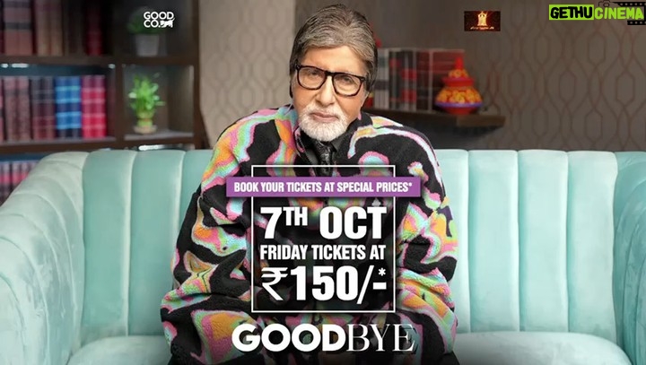 Amitabh Bachchan Instagram - जीवन अलविदा के बारे में नहीं है, बल्कि अलविदा कहने के लिए बहुत सारी अच्छी यादें बनाने के बारे में है ❤️ Book your tickets now at just ₹150/- for 7th October and watch #Goodbye with your family! #GoodbyeOnOct7 @rashmika_mandanna @neena_gupta @pavailgulati @elliavrram @ashishvidyarthi1 @whosunilgrover @sahilmehta4 @abhishekhkhan_ #VikasBahl @balajimotionpictures #GoodCo #SaraswatiEntertainment @ektarkapoor @shobha9168 @virajsawant @bhavinisheth @itsamittrivedi @zeestudiosofficial @zeemusiccompany @penmarudhar @f.a.a.r.a @ruchikaakapoor