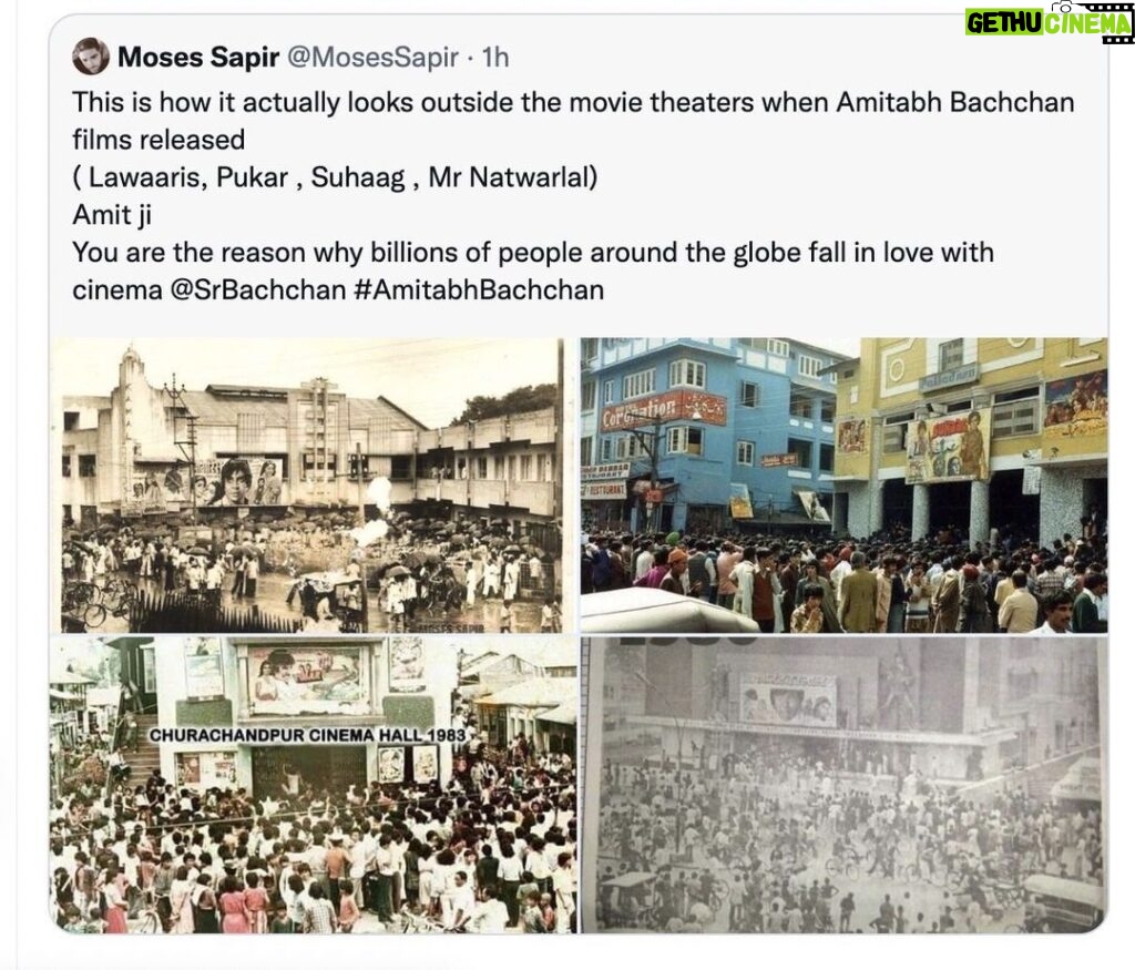 Amitabh Bachchan Instagram - Vo bhi kya din the .. पता नहीं अब ऐसा देखने को मिलेगा की नहीं .. a concerned debate between OTT and Theatre releases !!
