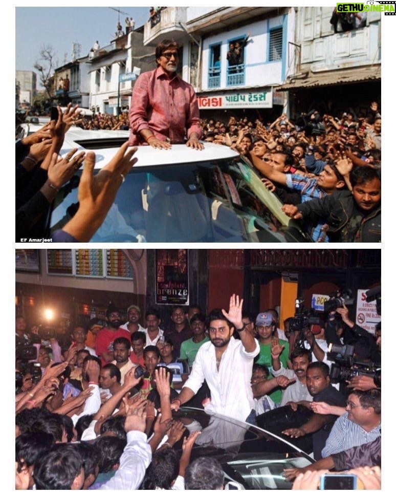 Amitabh Bachchan - 371.2K Likes - .. मेरे बेटे , बेटे होने से मेरे उत्तराधिकारी नहीं होंगे ; जो मेरे उत्तराधिकारी होंगे , वो मेरे बेटे होंगे ❤️🙏🏻
You are Abhishek .. the truest uttaraadhikaari .. my pride , my ultimate joy ..