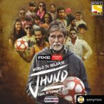 Amitabh Bachchan Instagram - Repost @sonytvofficial .. Kya in bachchon ka jazba aur Vijay Borade ka saath, inhe lekar jayega apne manzil tak? Watch the #WorldTVRelease of #Jhund, Tonight 8 PM, only on #SonyMAX #SonyMaxJHUND #DeewanaBanaDe #Deewangi #AmitabhBachchan