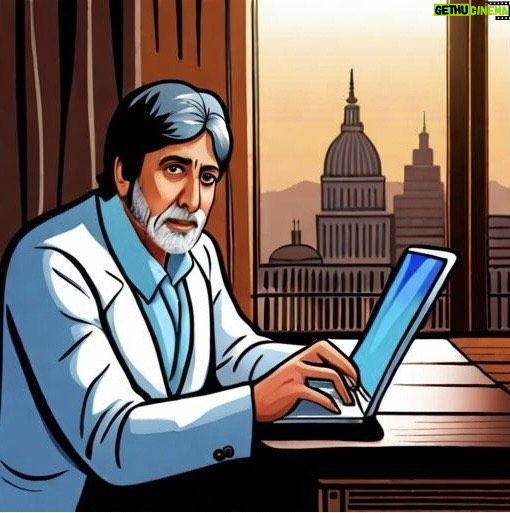 Amitabh Bachchan Instagram - … errr .. this formed by AI by just my voice .. just my voice sample .. no wonder then that the Head of the supreme tech resigns , for fear of what AI will do in the years ahead ..