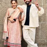 Ammy Virk Instagram - Haseen dillruba ❤️ @taapsee 🌺