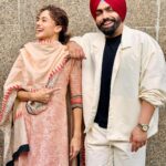 Ammy Virk Instagram - Haseen dillruba ❤️ @taapsee 🌺