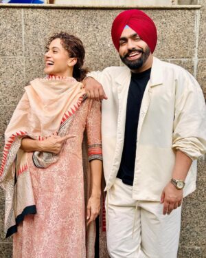 Ammy Virk Instagram - Haseen dillruba ❤️ @taapsee 🌺