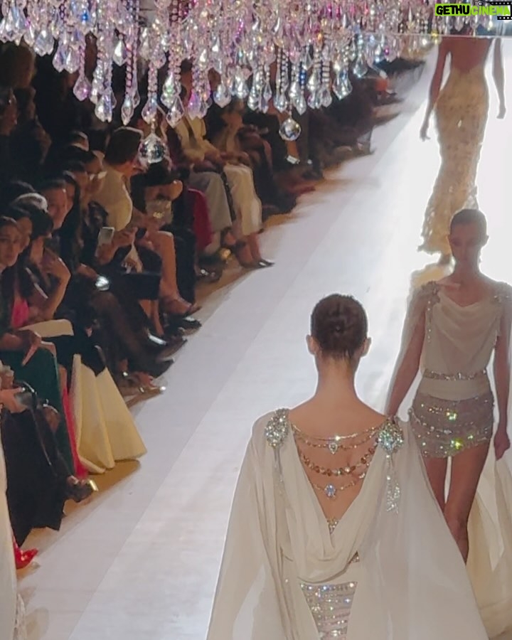 Amy Jackson Instagram - A beyond breathtaking show @zuhairmuradofficial - the time and skill that went into every single piece of embroidery, drape and design was incredible to witness ✨ I can’t wait to wear one of your beautiful designs on the red carpet! Paris, France