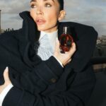 Amy Jackson Instagram - We’re back and blooming with Flowerbomb Tiger Lily by @viktorandrolf_fragrances for the first haute couture hit of the year. @viktorandrolf - what a stunning collection. Distressed and almost destroyed fabrics perfectly draped and adorned on a neutral palette… J’adore ❤️ #AD & I also got the chance to catchup with the ANGEL @missfamenyc - - my love you’re the epitome of being beautiful inside and out. @noorunisa @karindarnell @paulpercivalhair Paris, France