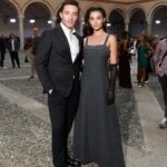 Amy Jackson Instagram - Such a stunning show @albertaferretti - we loved it! Showcased within Castello Sforzesco, the #SS24 collection was as romantic and dreamy as ever. Alberta, you’re a Wonder Woman! And to the incredible team behind the scenes, thankyou for having us ❤️ Soft effortless glam by @roberta_anzaldi_makeup_ and @faick_hair ✨ Castello Sforzesco Di Milano