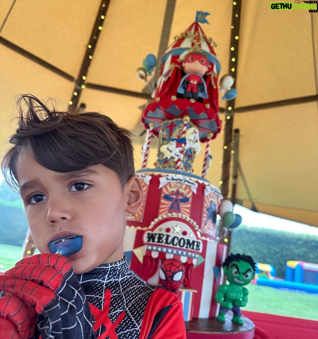 Amy Jackson Instagram - DreFest 🎪 My baby boy turned 4 this weekend and what a day we had! The best time with the best people ❤️ Love you endlessly DreDre x Special love and appreciation to the phenomenal team at @tattooedbakers for creating the dream cake for Andreas. We’ve had some cakes made them over the years but this one blew us away!